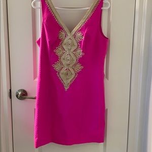 Stunning Hot Pink and Gold Lilly Pulitzer dress